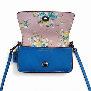 Coach Blue and Pink Floral Crossbody Bag